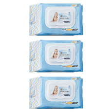 KU.KU Duckbill 酷咕鴨 超純水嬰兒手口柔濕巾 掀蓋式, 3包, 80張