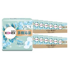 Kotex 靠得住 日用型茶樹沁涼棉, 23cm, 10片, 14包