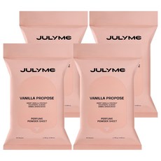 줄라이미 퍼퓸 파우더 시트 바닐라프로포즈 20매입, 161g, 4개