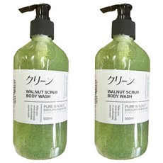 日本クリーン 海鹽去角質保濕補水長效香氛沐浴露 美背淨荳, 2個, 500ml