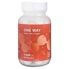 Oneway 不二創立 好蘋酵CC 發酵蘋果醋錠 500mg 濃縮蘋果醋 天然維生素C, 90顆, 740mg, 1罐