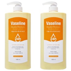 Vaseline 凡士林 24小時高保濕雙倍滋潤大容量身體乳, 1L, 2瓶