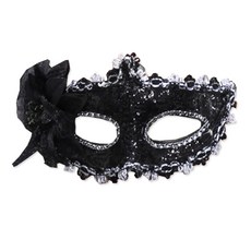 PARTY COSTUME 威尼斯花蝴蝶面具, 18 黑色(ROMK78618)