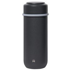 WOKY 沃廚 台灣公司貨 輕量隨行陶瓷保溫瓶 含濾網, 黑色, 260ml, 1個