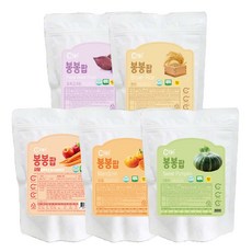 米餅5入組, 蘋果胡蘿蔔口味+柑橘口味+南瓜口味+紫薯口味+玄米口味, 1組, 125g