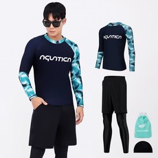 aquatica 男士防曬衣 AQAMTS24017 上衣 + PL 內搭緊身褲短褲套組