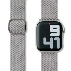 누아트 애플워치 호환 나일론 솔로루프 스트랩, 그레이, 1개