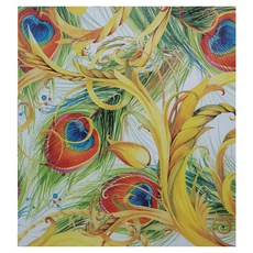 秘密花園無膠靜電玻璃窗貼, 孔雀羽毛