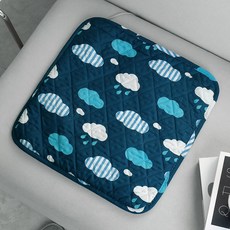 韓日電氣 Goormi 雙面電熱坐墊, 海軍藍, 單人座(44 x 44 cm)