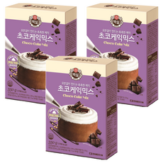 백설 초코케익 믹스, 350g, 3개