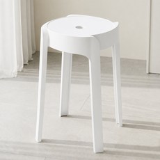 코멧 홈 모던한 다용도 스툴, 화이트, 1개
