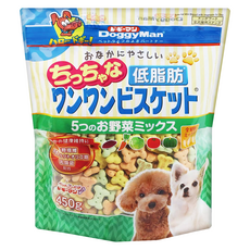 DoggyMan 多格漫 低脂綜合迷你餅乾 犬用, 5種野菜, 450g, 1包