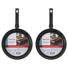클린쿡 세라믹 IH 인덕션 프라이팬, 28cm, 2개