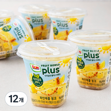 돌 식이섬유 플러스 후룻컵 파인애플 청크, 198g, 1개입, 12개