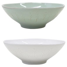 L'Foret 拉麵碗2件組 (葉綠色+奶油白), 淺綠色+乳白色, 1組