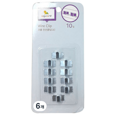 aguard El Tree鍍鉻電線夾 小, 6個