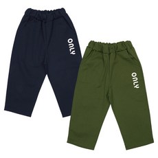 레인보우키즈 아동용 온리 코튼 팬츠 2종 세트