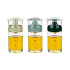 키텐실 시노글라스 실리콘 오일병 S CAP 그리너리 세이지 + 다크민트 + 딥그린 세트, 1세트, 100ml