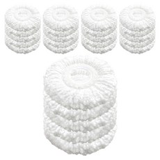 清潔N 手壓式旋轉拖把布 白色 16cm, 25個