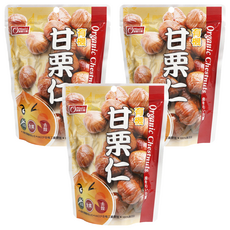 康健生機 有機甘栗仁, 嚴選天津甘栗製作 口感鬆軟綿密, 150g, 3包