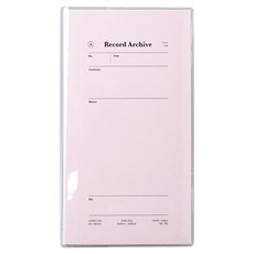 루카랩 2026년 레코드 아카이브 불렛저널 핸디 다이어리, 페일 핑크, 1개