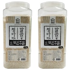 한국라이스텍 백진주쌀 백미, 등 외, 2kg, 2개