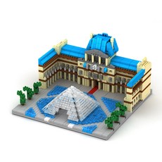 YZ-Diamond 羅浮宮造型積木 YZ054 1392入, 混色