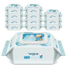 페넬로페 바이탈 플러스 세자린 저자극 아기물티슈 휴대용 캡형, 75g, 20매, 12개