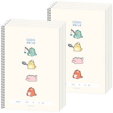 포포팬시 라이노 초등 배움 노트, 아이보리, 10개