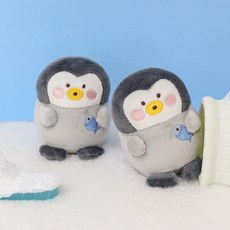 MOCHITOWN 雪펭伊舒壓球絨毛娃娃, 9.5cm, 企鵝, 1個