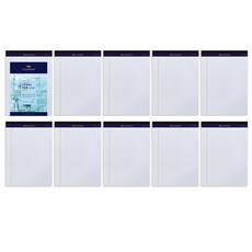 標準黃色便簽本 A4, 白色, 10個, 50張