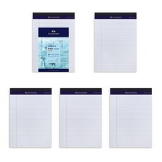 스탠다드 리갈패드 B5, WHITE, 50매, 5개