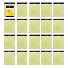 標準辦公包 Legal Pad B5 50 張, 黃色的, 20件