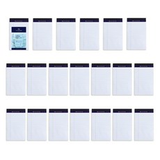 스탠다드 리갈패드 미니, 화이트, 50매, 20개