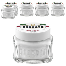 PRORASO 敏感肌 鬍前軟化膏 白標 100ml, 6罐