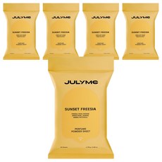 줄라이미 퍼퓸 파우더 시트 선셋프리지아 20p, 116g, 5개