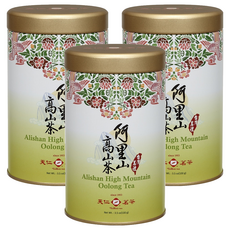 天仁茗茶 台灣茗禮阿里山茶 Alishan High Mountain Oolong Tea, 100g, 1入, 3罐