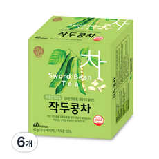 우리차 작두콩차, 1g, 40개입, 6개