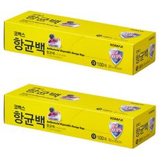 코멕스 항균 비닐백 대 30 x 45cm, 대(L), 100개, 2개