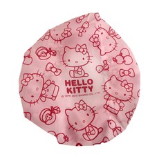 Hello Kitty 凱蒂貓 浴帽，直徑28cm，耐溫60℃, 紅色, 1組