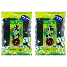 味榮 海太郎 原味嫩葉海帶芽 純素, 即泡即食 富含營養, 80g, 2包
