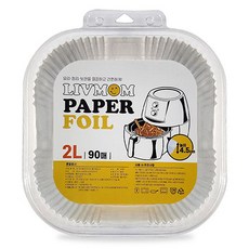 LIV MOM 氣炸鍋方形盤狀烘焙紙 90入, 1個