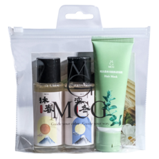 MCG 米璽聚 GO PRETTY 旅行包 凜冬淨化洗髮精 60ml + 沐春潤活洗髮精 60ml + 魔法叢林奇蹟修護髮膜 50ml, 1組