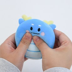 모찌타운 무적의 삼룡이 스트레스볼 인형, 8cm, 진블루(힘내용), 1개