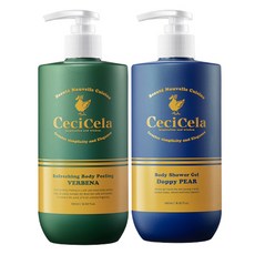 Ceci Cella 馬鞭草身體去角質 500ml + Dope Peer 沐浴露 500ml 套組, 1套