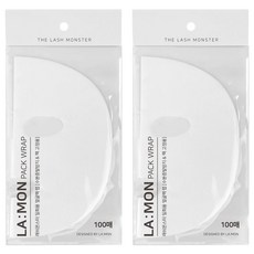 LaMon 拋棄式面膜紙 100個裝, 2個, 白色