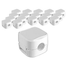 HICKIES 磁吸式電線夾座, 白色, 18個