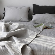 8Room 柔棉水洗顏料絎縫墊, 灰色的