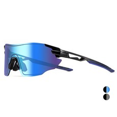 FANTON FANTON 運動太陽眼鏡 FSG95, 藍色水銀(鏡片), 黑色(鏡框)