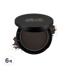 리르 퀵 헤어 흑채 쿠션 14g, 02 내추럴브라운, 6개